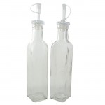 181108-CLR-9 0z. CLEAR OIL & VINEGAR BOTTLE 